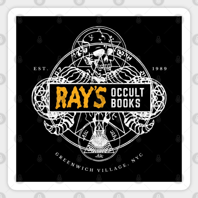 Ray's Occult Books Est. 1989 - vintage logo Sticker by BodinStreet